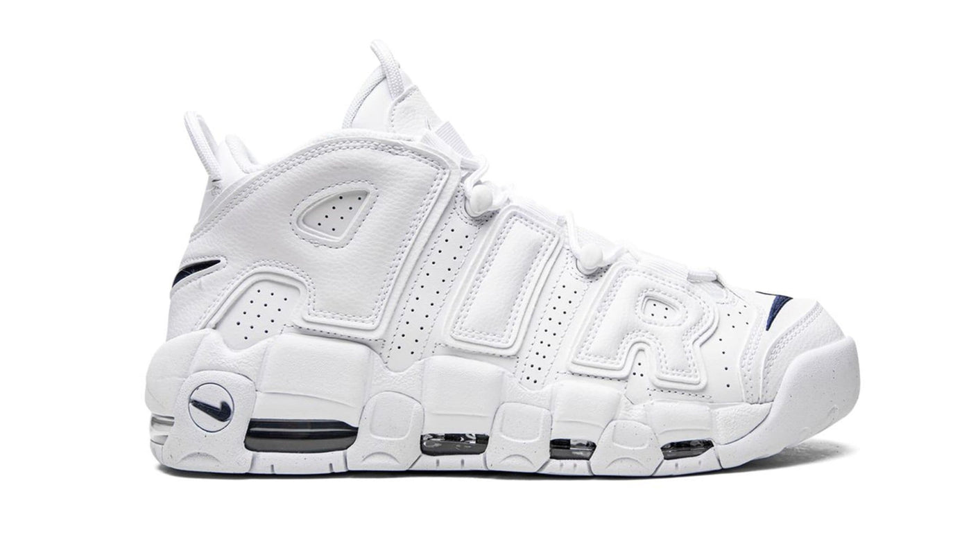 Air More Uptempo "White/Midnight Navy" sneakers — 36