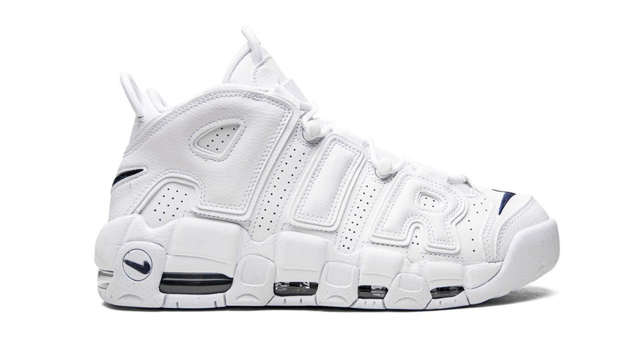 Air More Uptempo "White/Midnight Navy" sneakers — 36