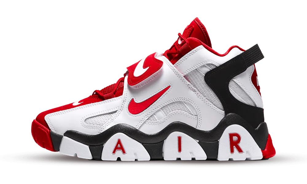 Nike Air Barrage Mid White Black Red — 36