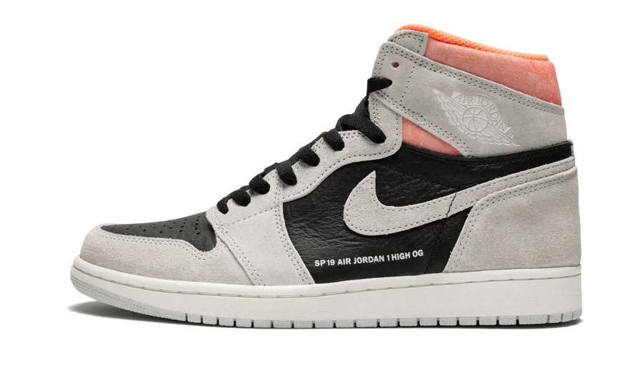 Air Jordan 1 Retro High OG Neutral Grey Hyper Crimson — 36