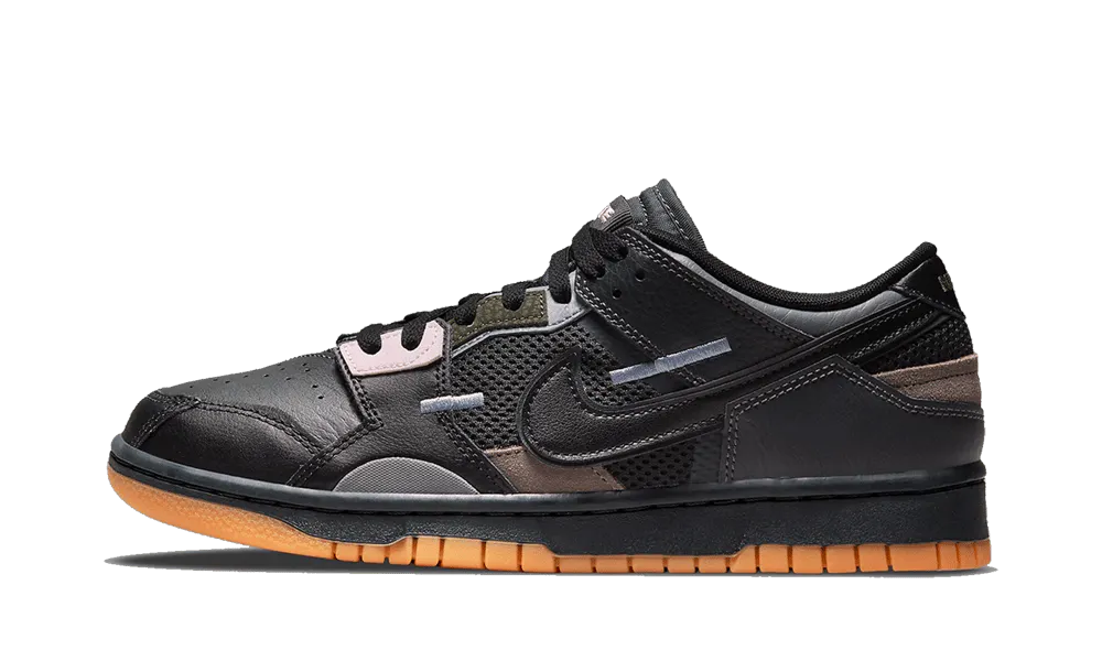 Nike Dunk Low Scrap Black Gum — 36