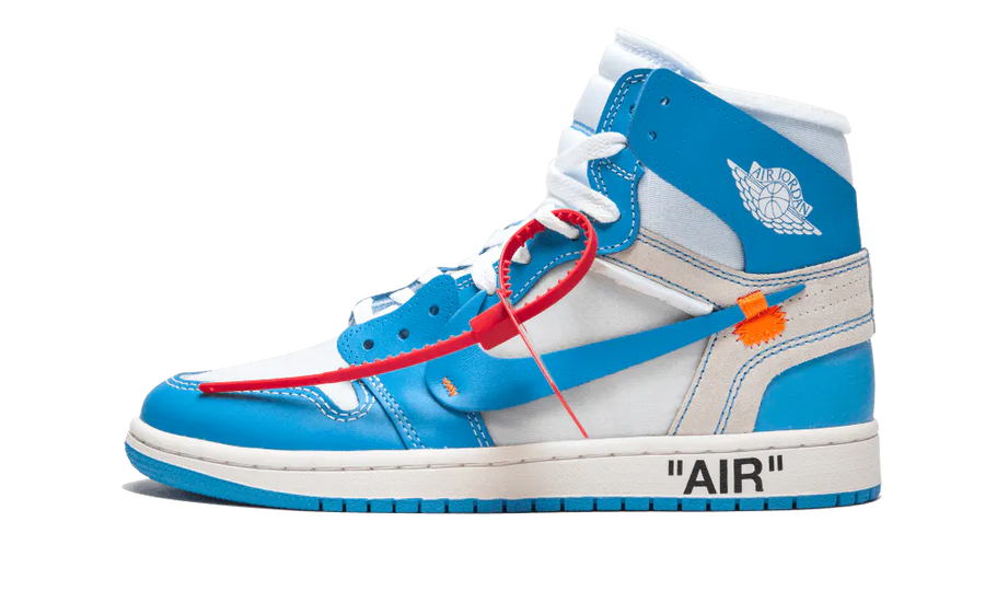 Air Jordan 1 Retro High Off-White University Blue UNC — 36