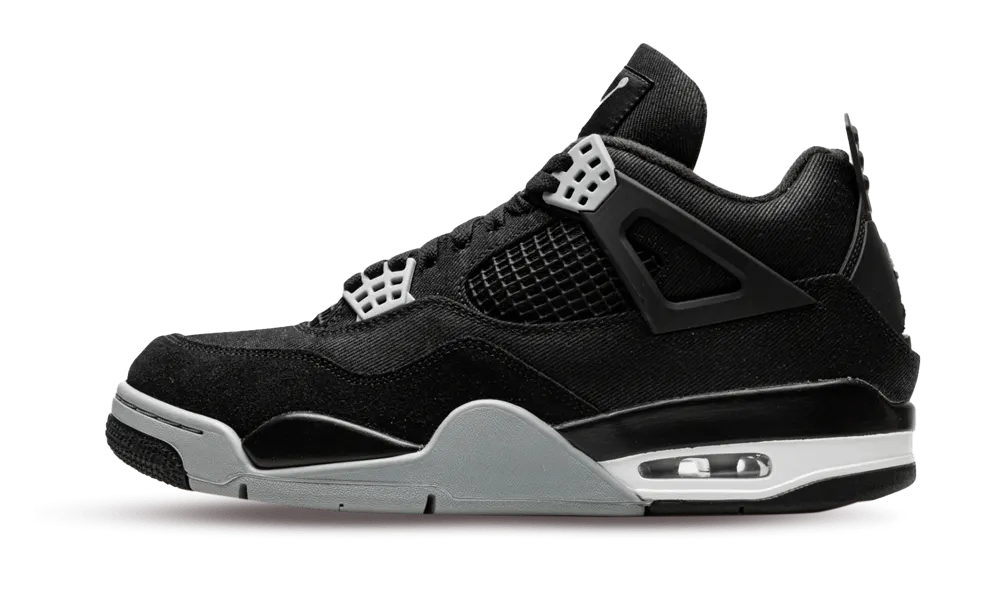 Jordan 4 Retro SE Black Canvas — 36