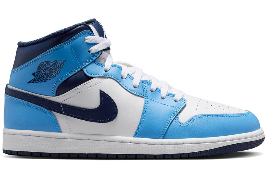 Air Jordan 1 Mid University Blue Midnight Navy — 36