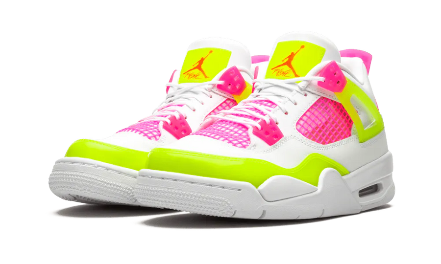 Air Jordan 4 Retro White Lemon Pink — 36