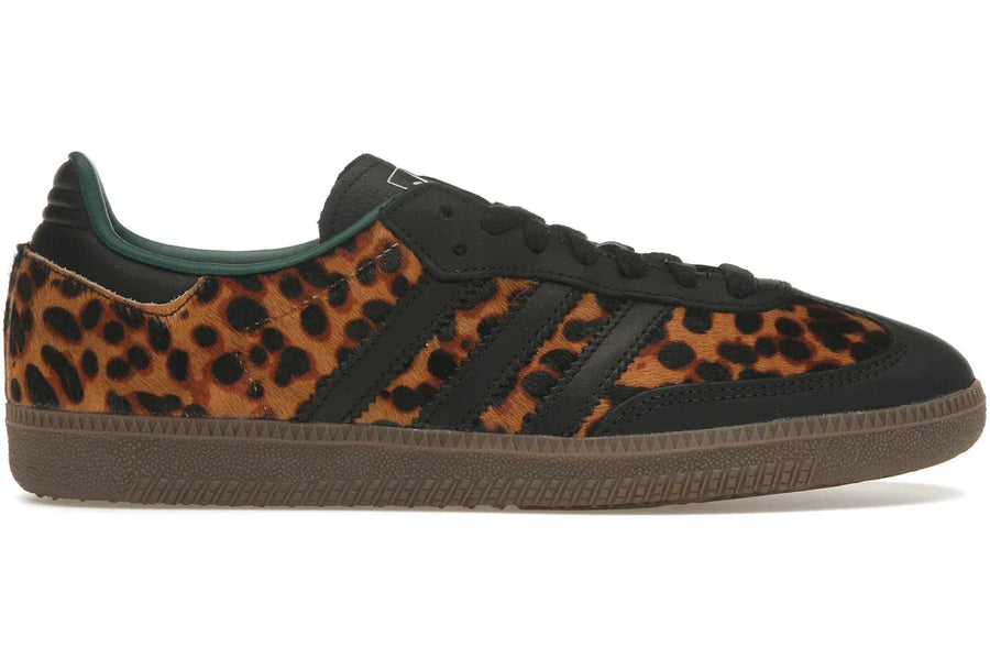 Adidas Samba OG Black Green Leopard — 36