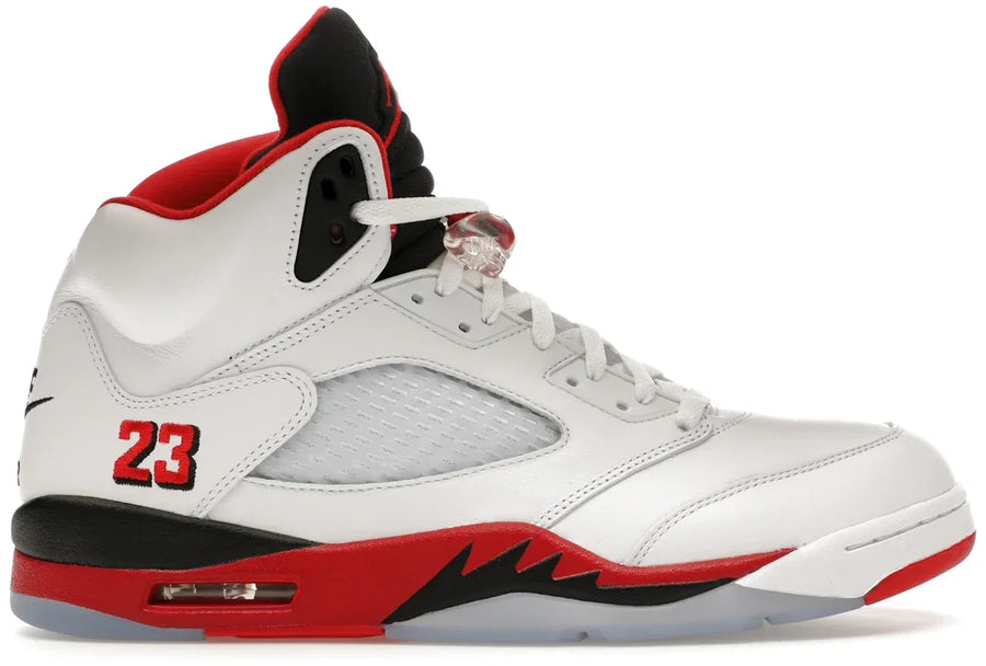Air Jordan 5 Retro Fire Red Black Tongue — 36