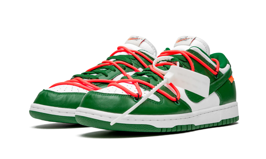 NIKE OFF-WHITE DUNK LOW PINE GREEN — 36