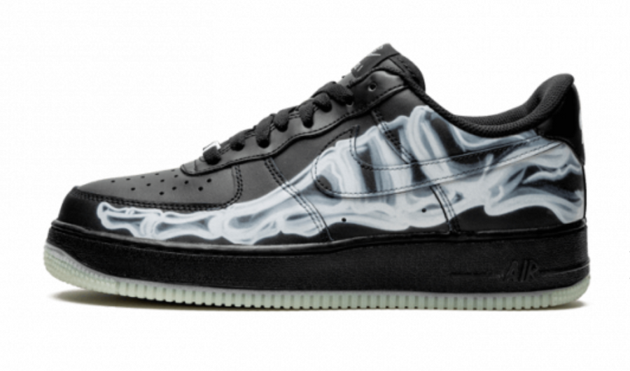 Nike Air Force 1 Low Black Skeleton — 36