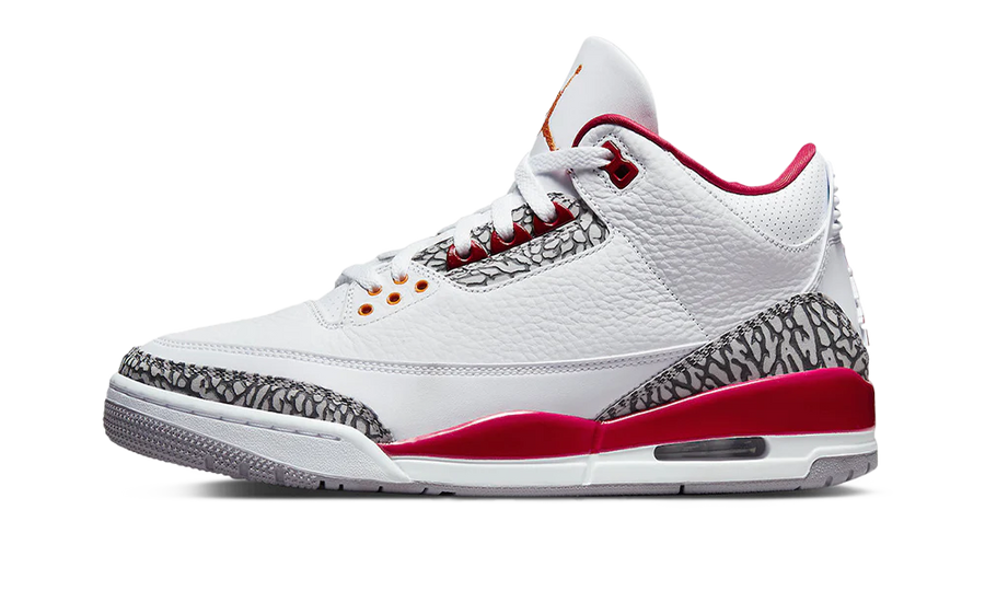 AIR JORDAN 3 RETRO CARDINAL RED — 36