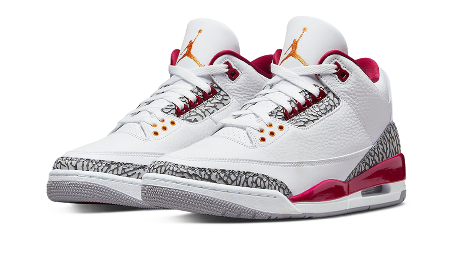 AIR JORDAN 3 RETRO CARDINAL RED — 36