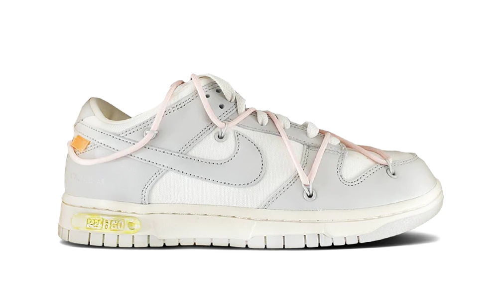 NIKE X OFF-WHITE DUNK LOW LOT 24/50 — 36