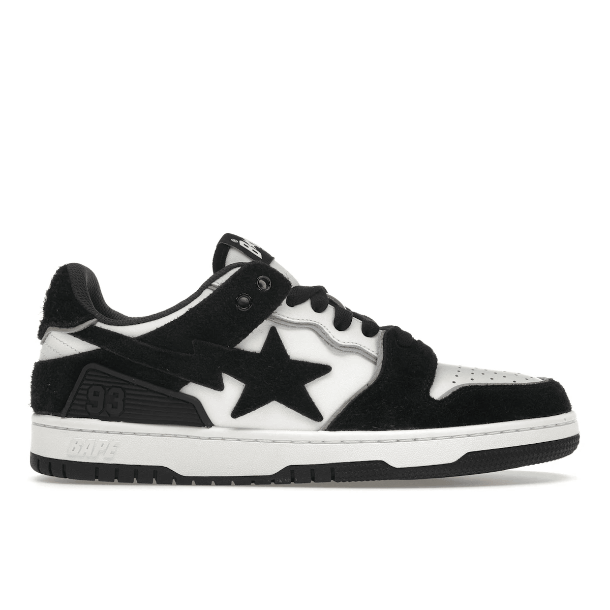 A Bathing Ape Bape SK8 Sta Black Suede — 36