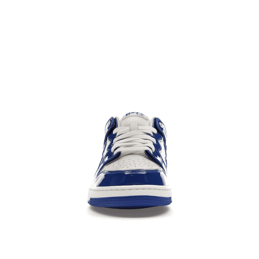 A Bathing Ape Bape SK8 Sta Blue White Patent — 36