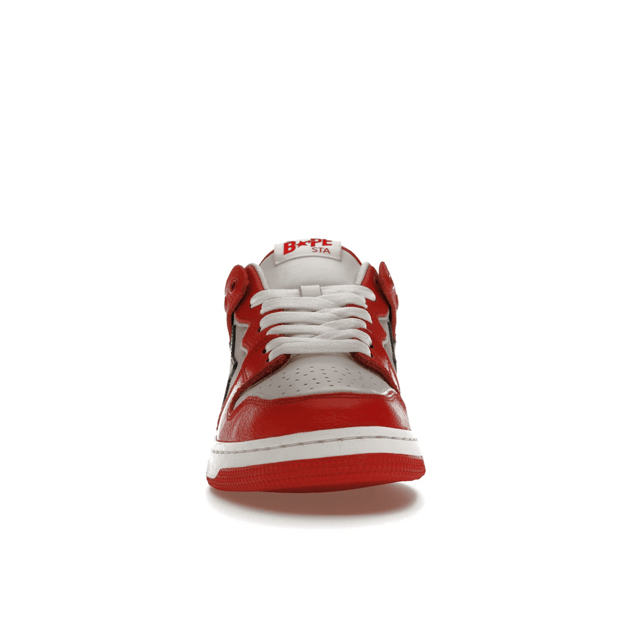 A Bathing Ape Bape SK8 Sta Red Grey — 36