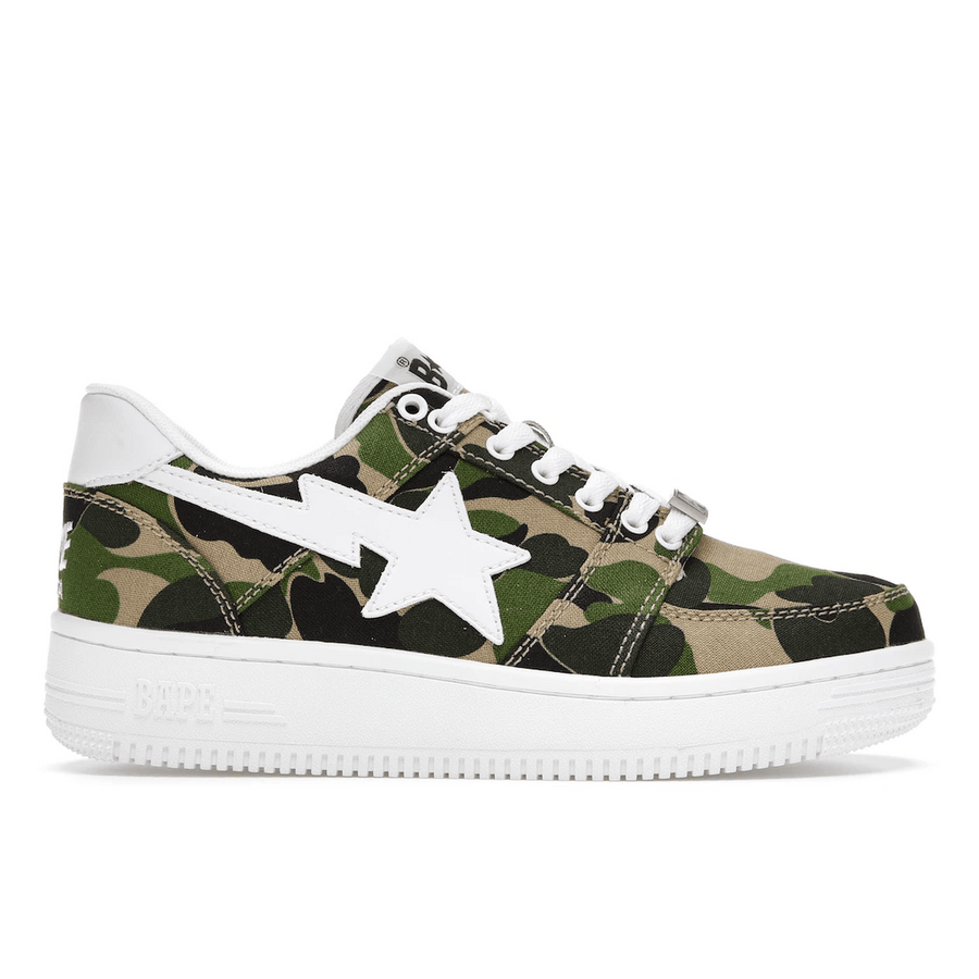 A Bathing Ape Bape Sta Low ABC Camo 20th Anniversary Green — 36