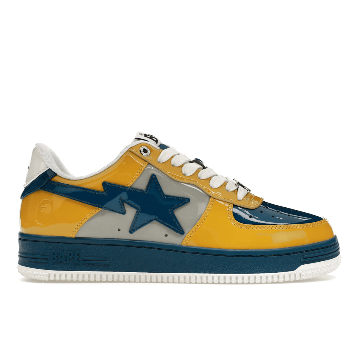 A Bathing Ape Bape Sta Nostalgic Blue Yellow — 36