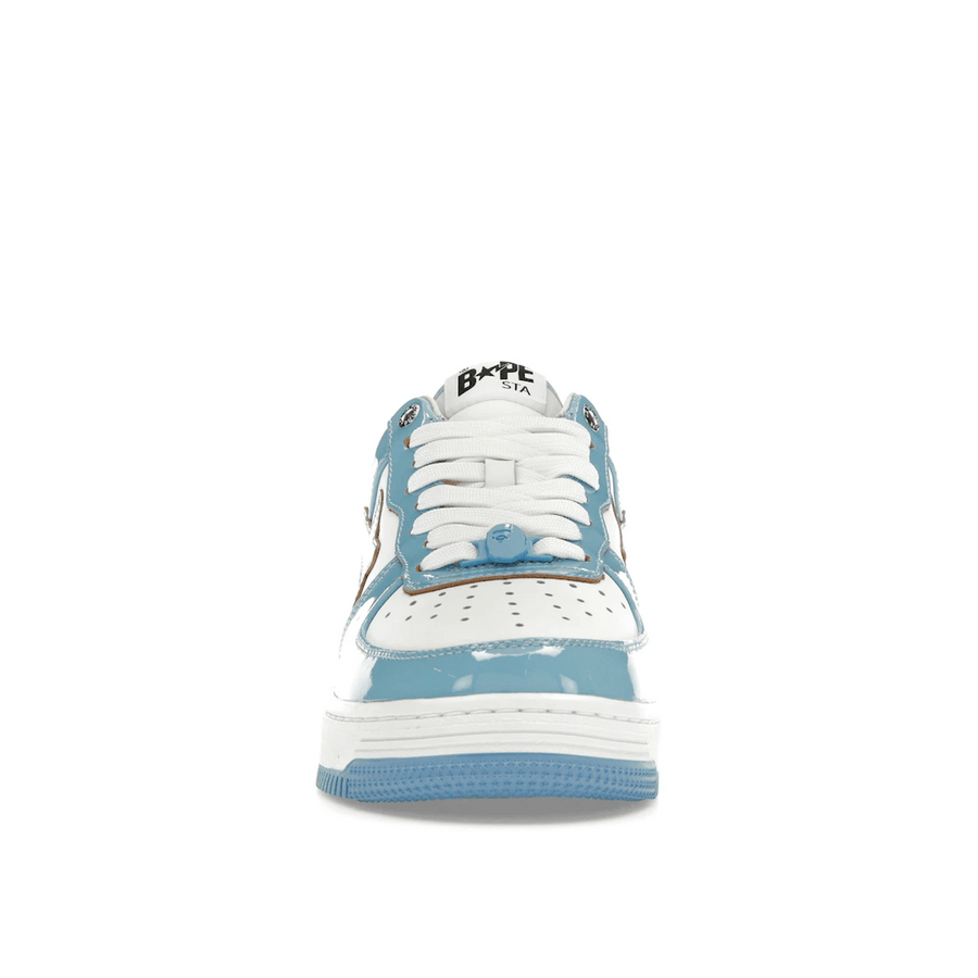A Bathing Ape Bape Sta Patent Leather Blue White — 36