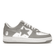 A Bathing Ape Bape Sta Patent Leather White Grey