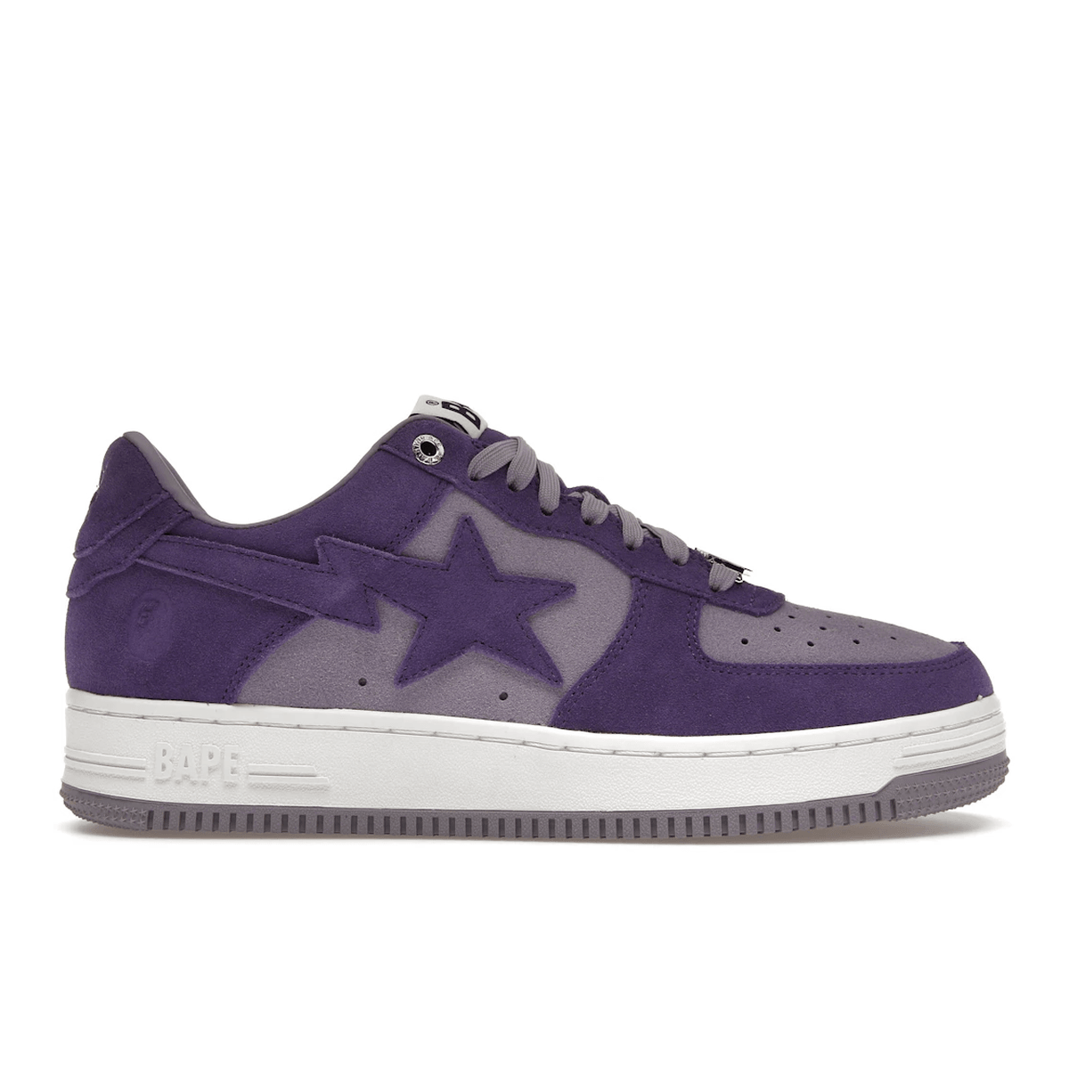 A Bathing Ape Bape Sta Suede Purple — 36