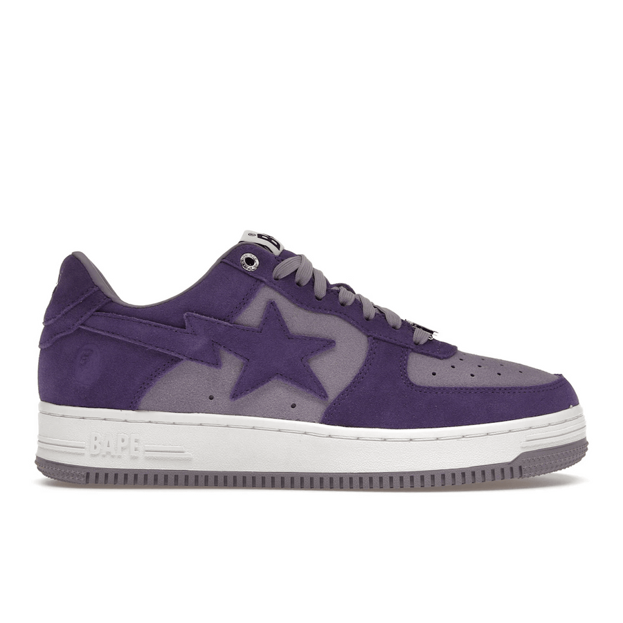 A Bathing Ape Bape Sta Suede Purple — 36