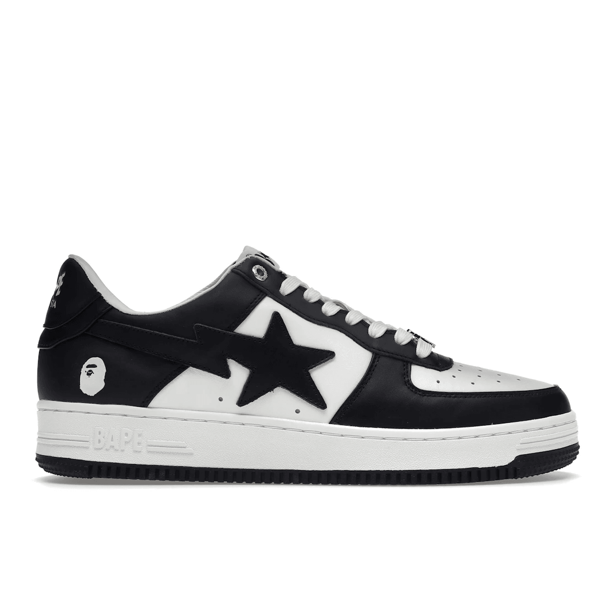 A Bathing Ape Bape Sta White Black — 36