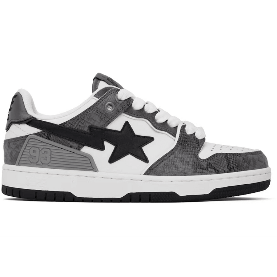 A Bathing Ape Sk8 Sta #1 Black Snakeskin — 36