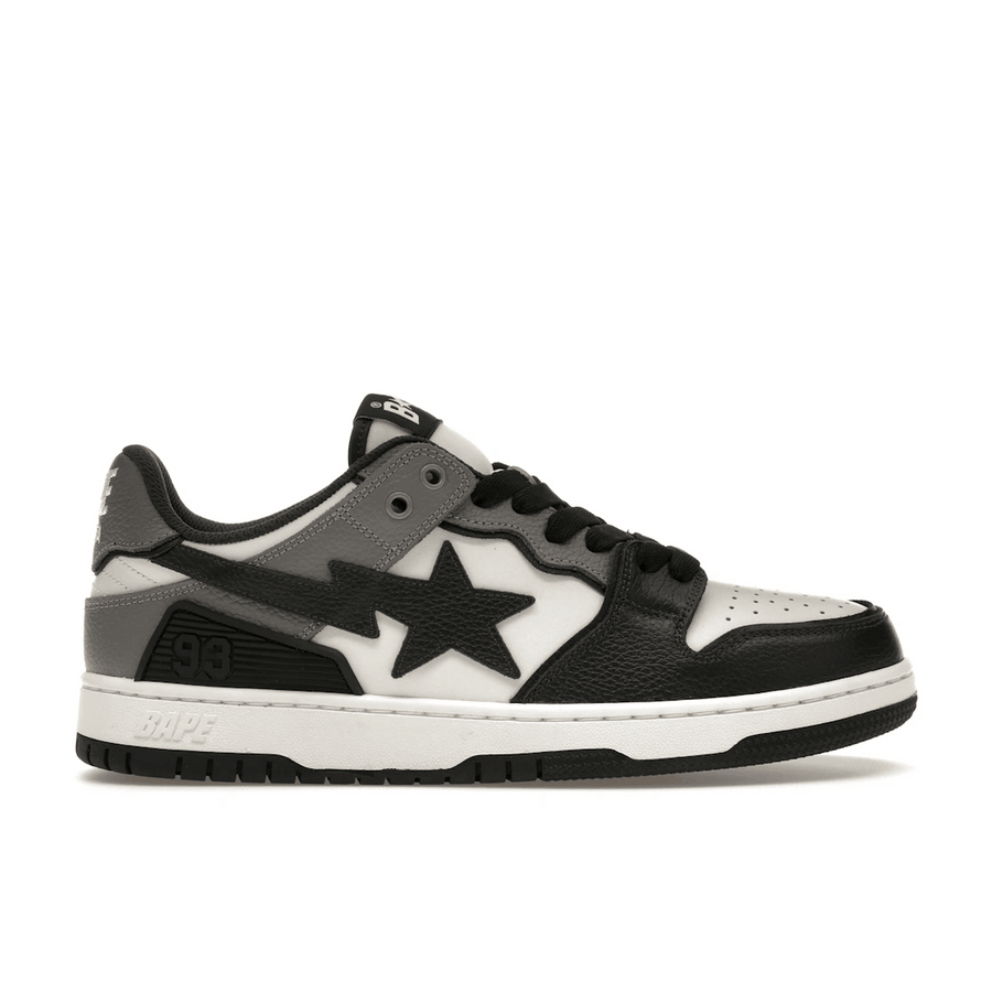 A Bathing Ape Sk8 Sta #5 Black White Grey — 36