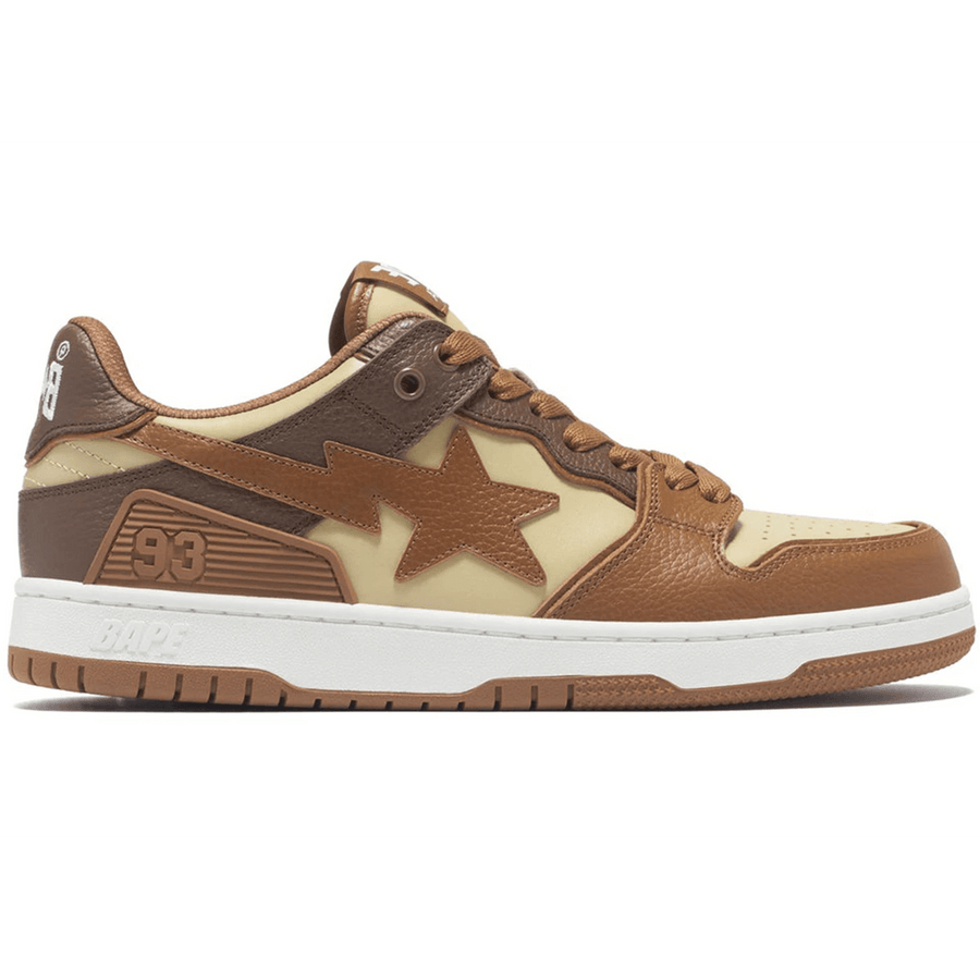 A Bathing Ape Sk8 Sta #5 Brown Beige — 36