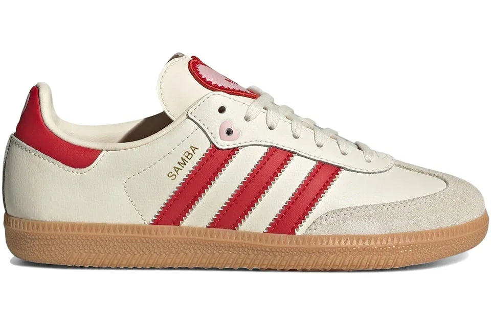 Adidas Samba OG Valentines Day Cream White Scarlet — 36