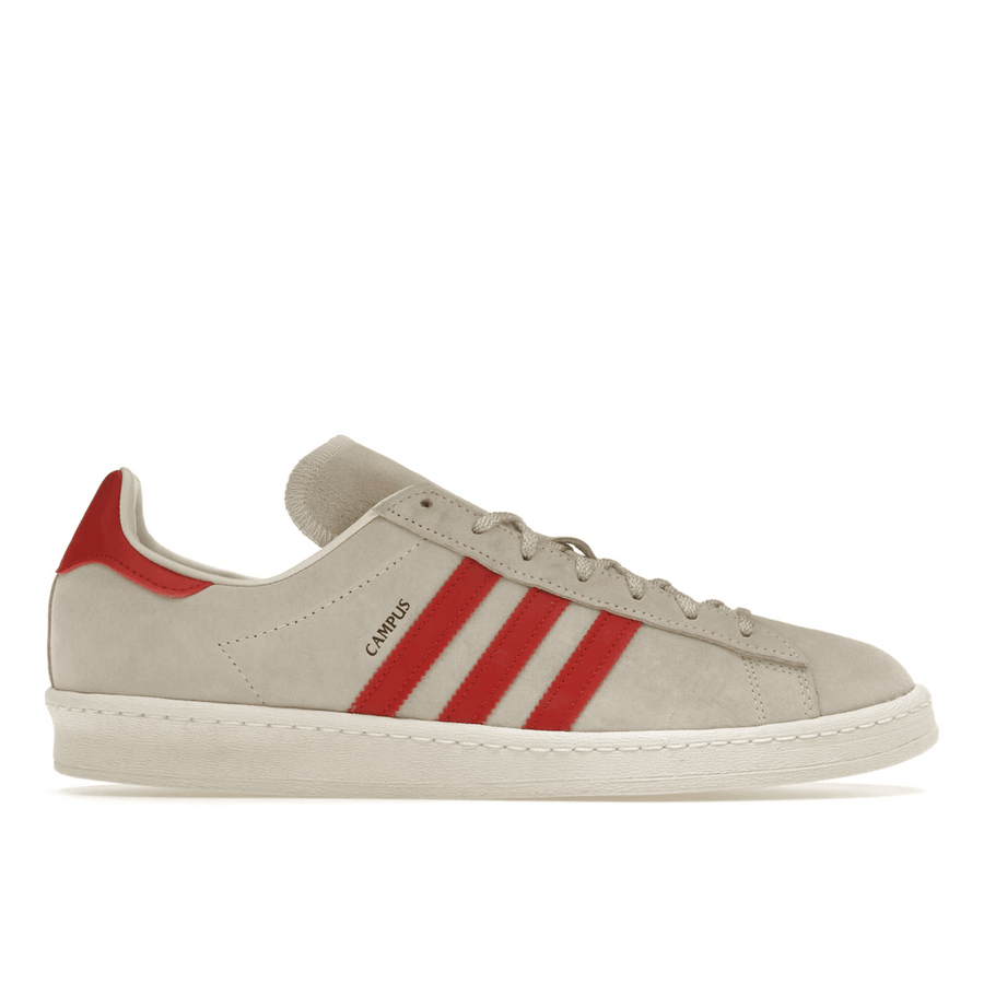 Adidas Campus 80s Off White Collegiate Red — 36