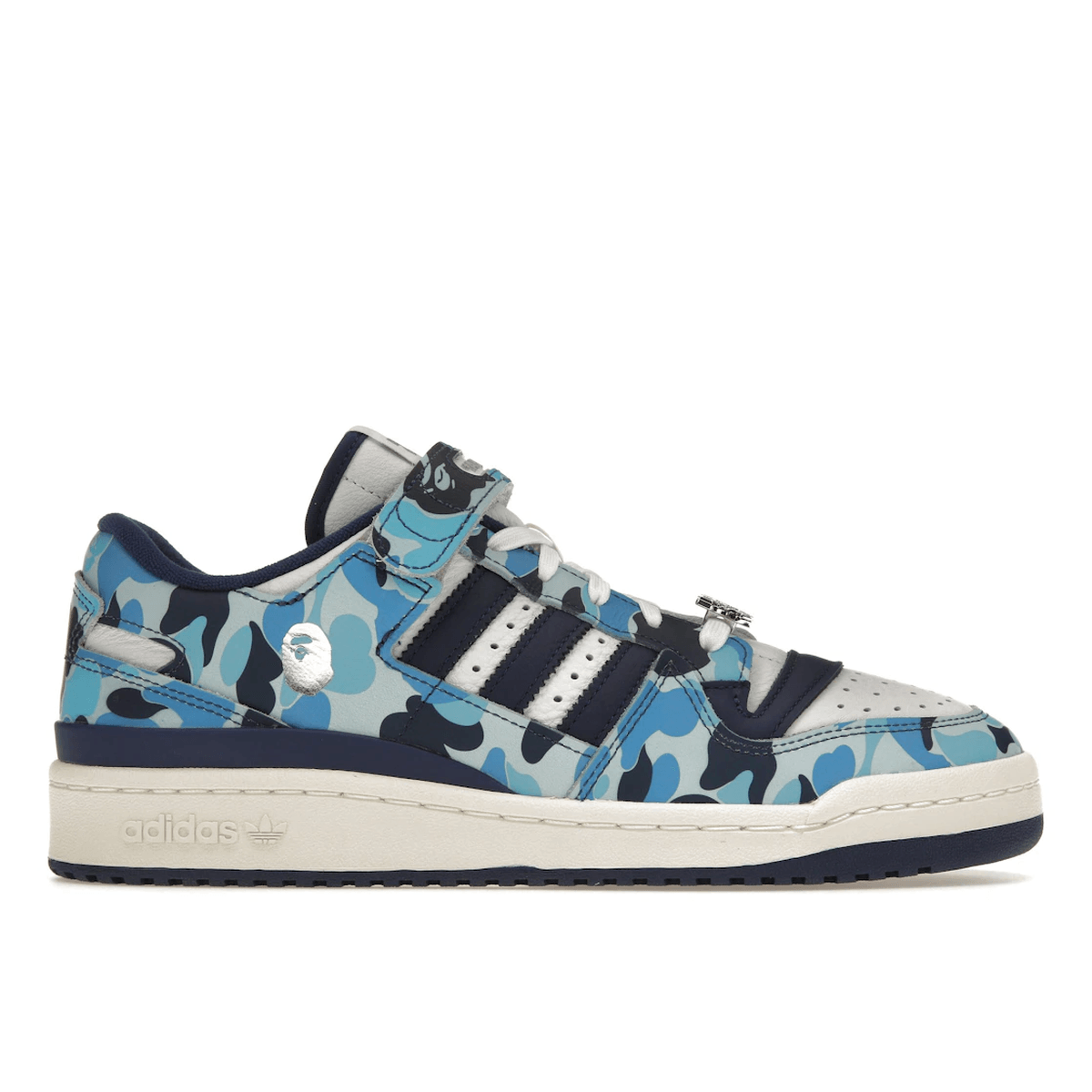 Adidas Forum 84 Low Bape 30th Anniversary Blue Camo — 36