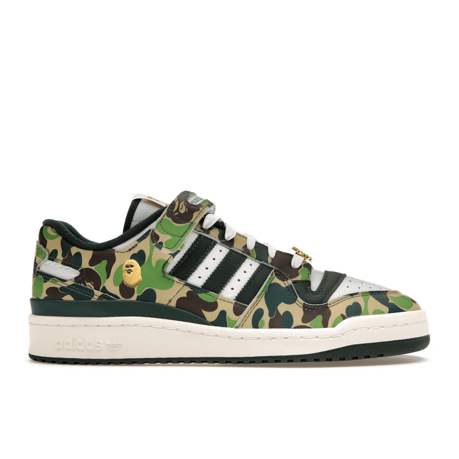 Adidas Forum 84 Low Bape 30th Anniversary Green Camo — 36