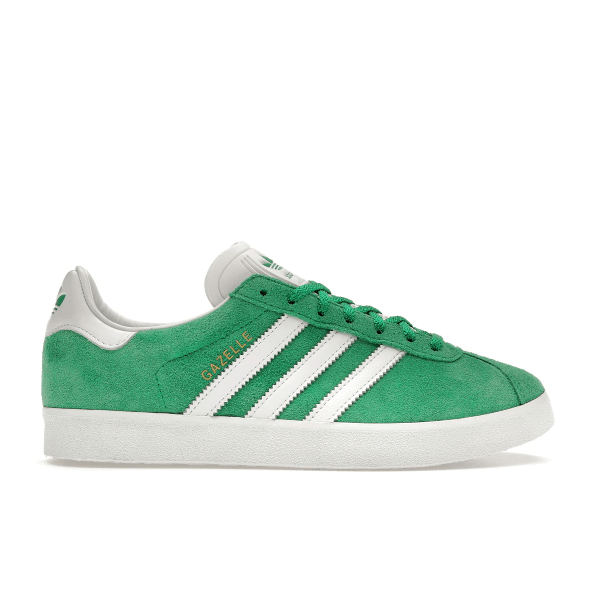 Adidas Gazelle 85 Green White Gold Metallic — 36
