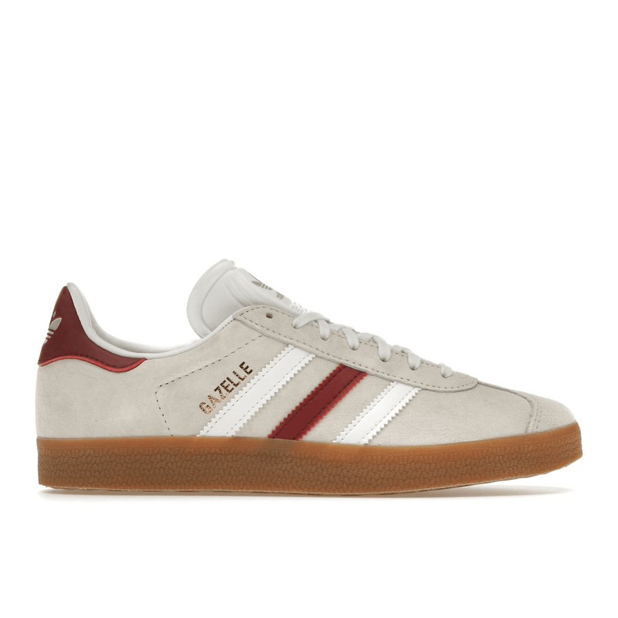 Adidas Gazelle Aluminum Collegiate Burgundy — 36