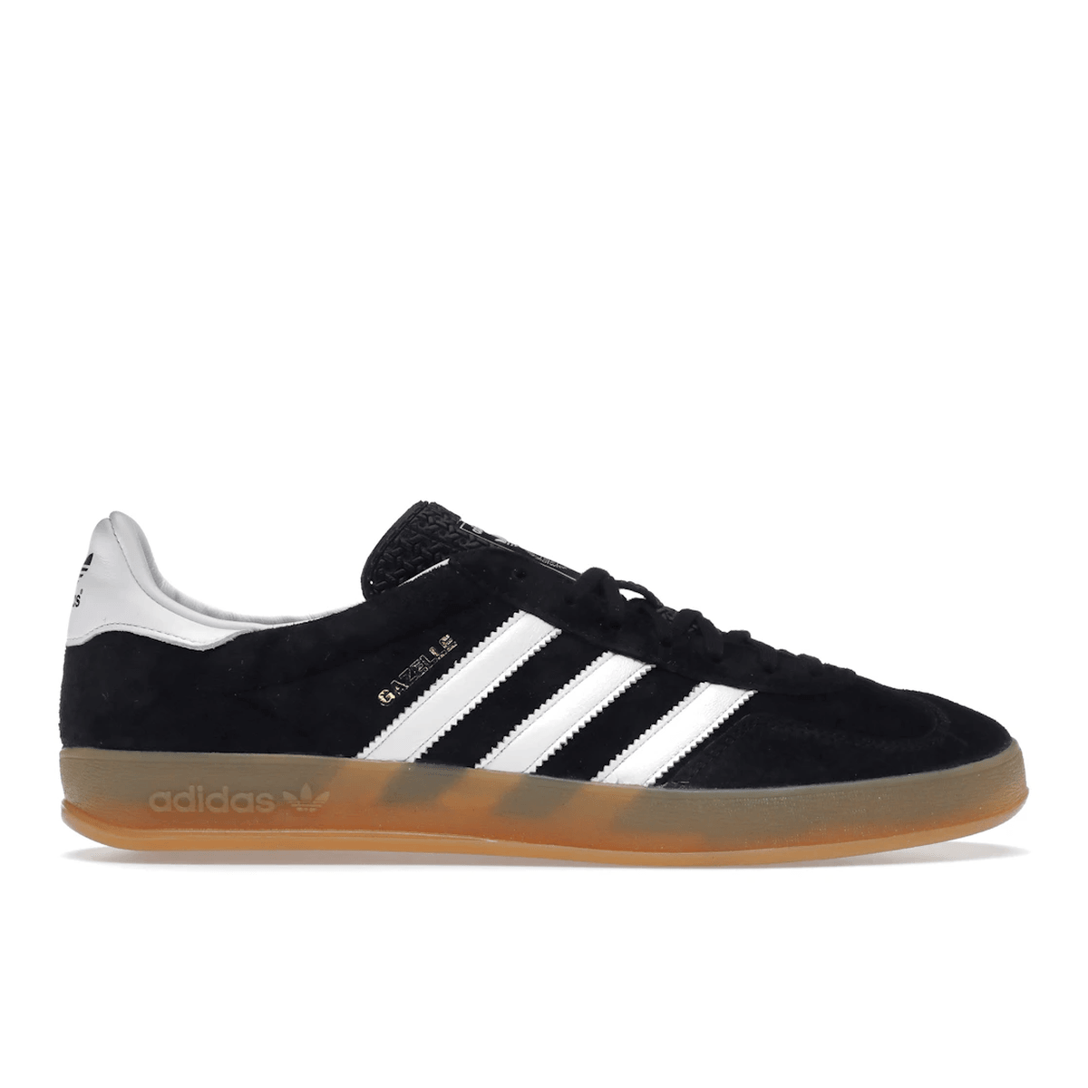 Adidas Gazelle Black White Gum — 36