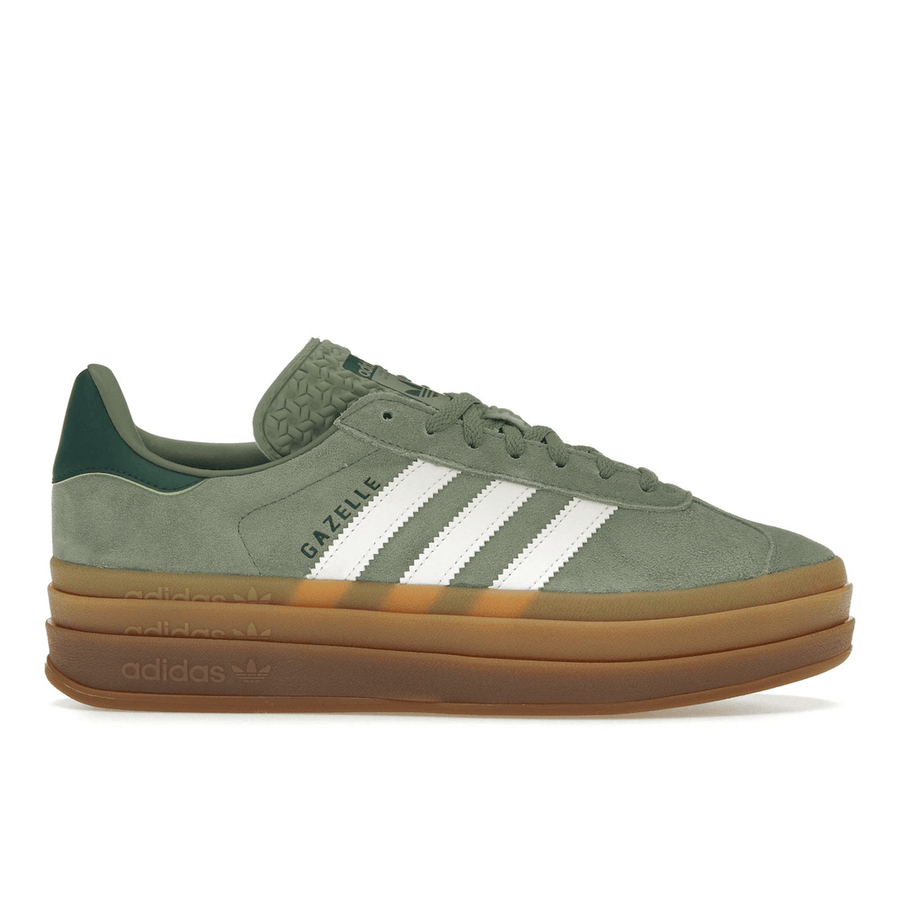 Adidas Gazelle Ball Silver Green Gum — 36