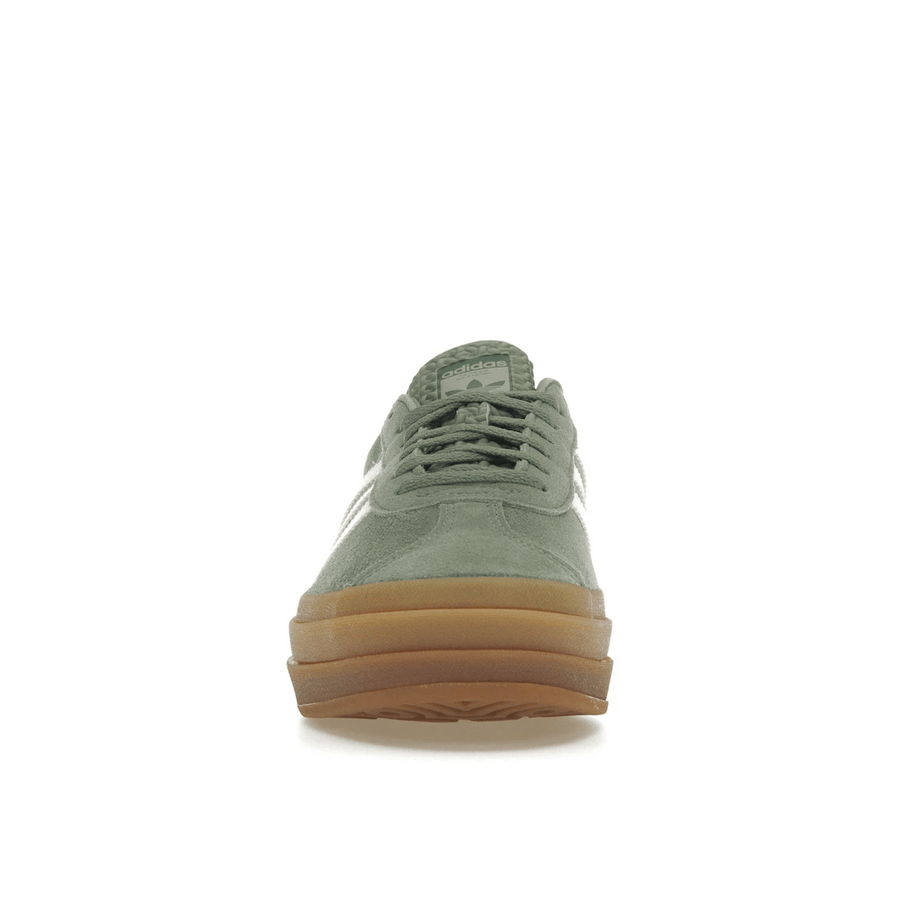 Adidas Gazelle Ball Silver Green Gum — 36