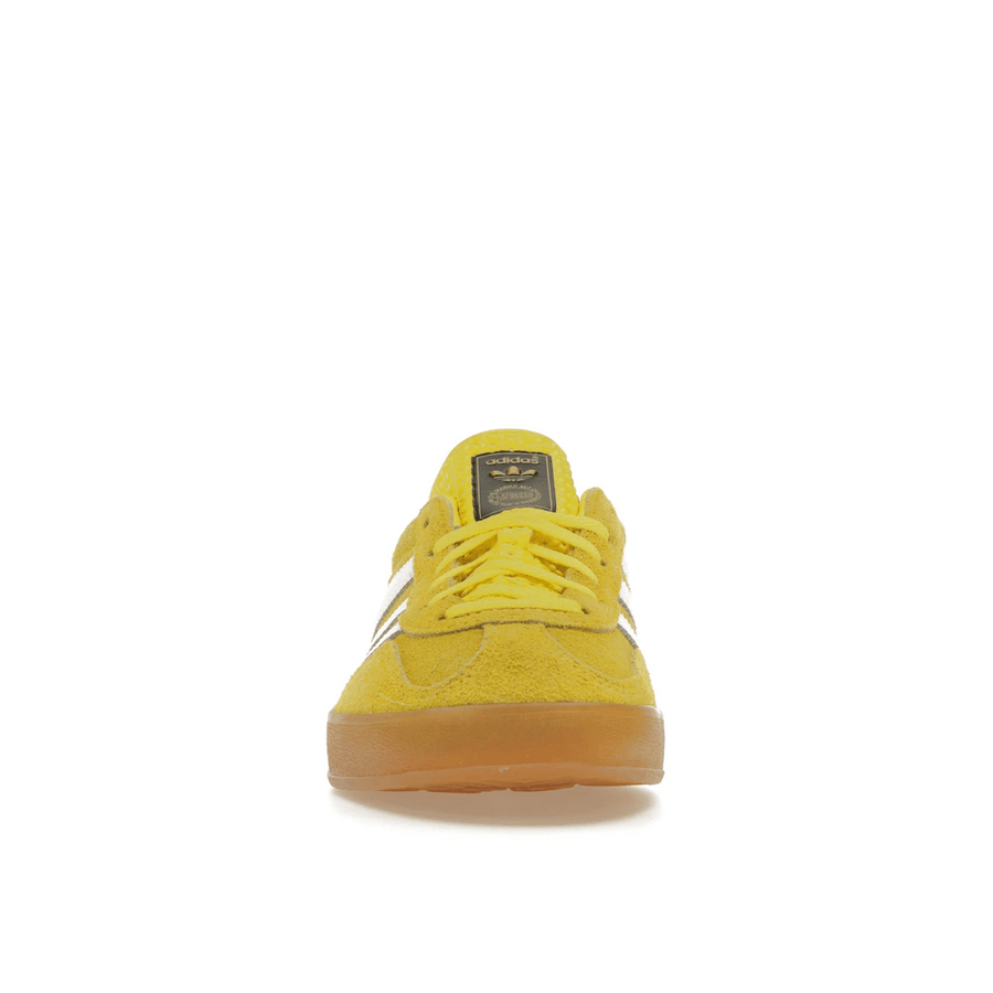 Adidas Gazelle Indoor Bright Yellow Collegiate Burgundy — 36