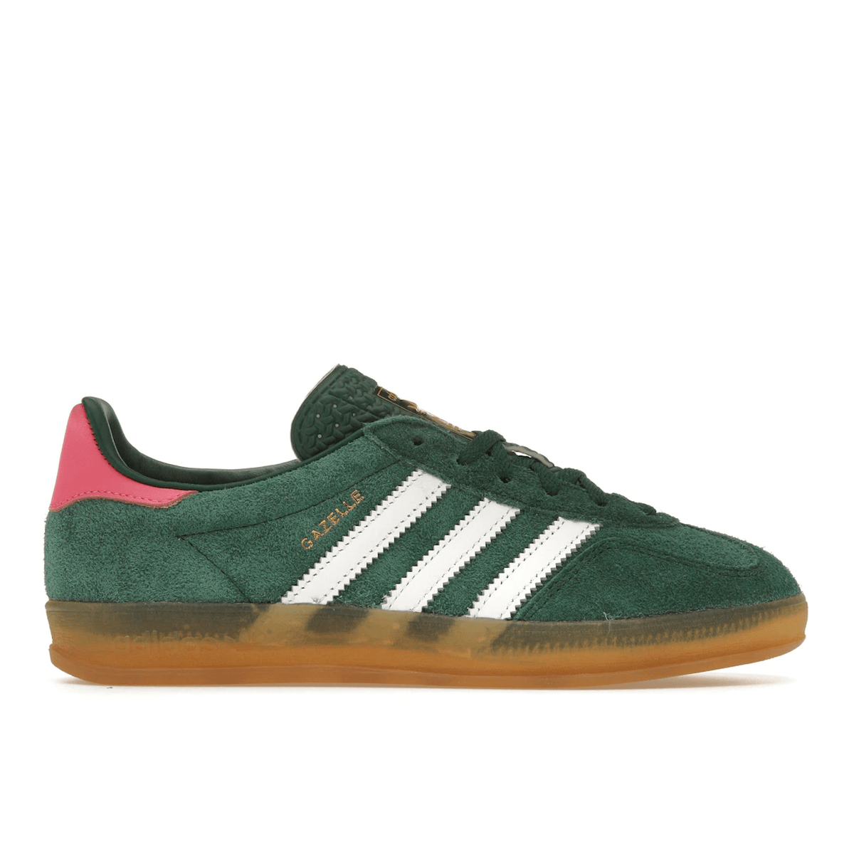 Adidas Gazelle Indoor Collegiate Green Lucid Pink — 36