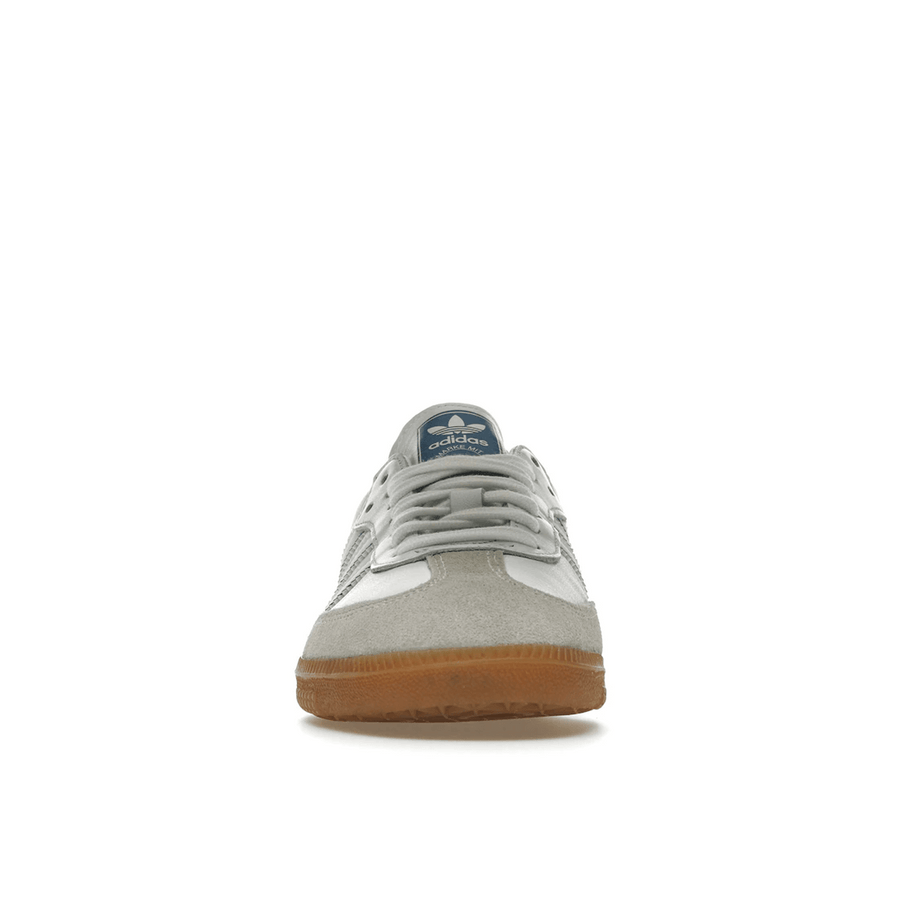 Adidas Samba Leather Cloud White Lucid Blue — 36