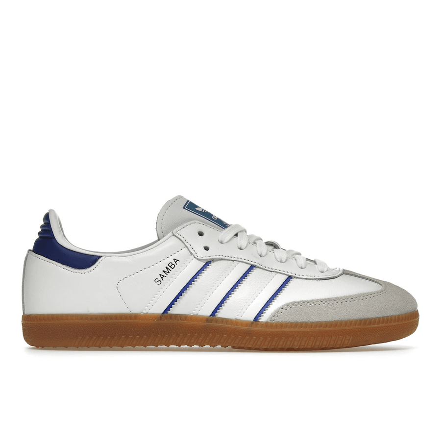 Adidas Samba Leather Cloud White Lucid Blue — 36