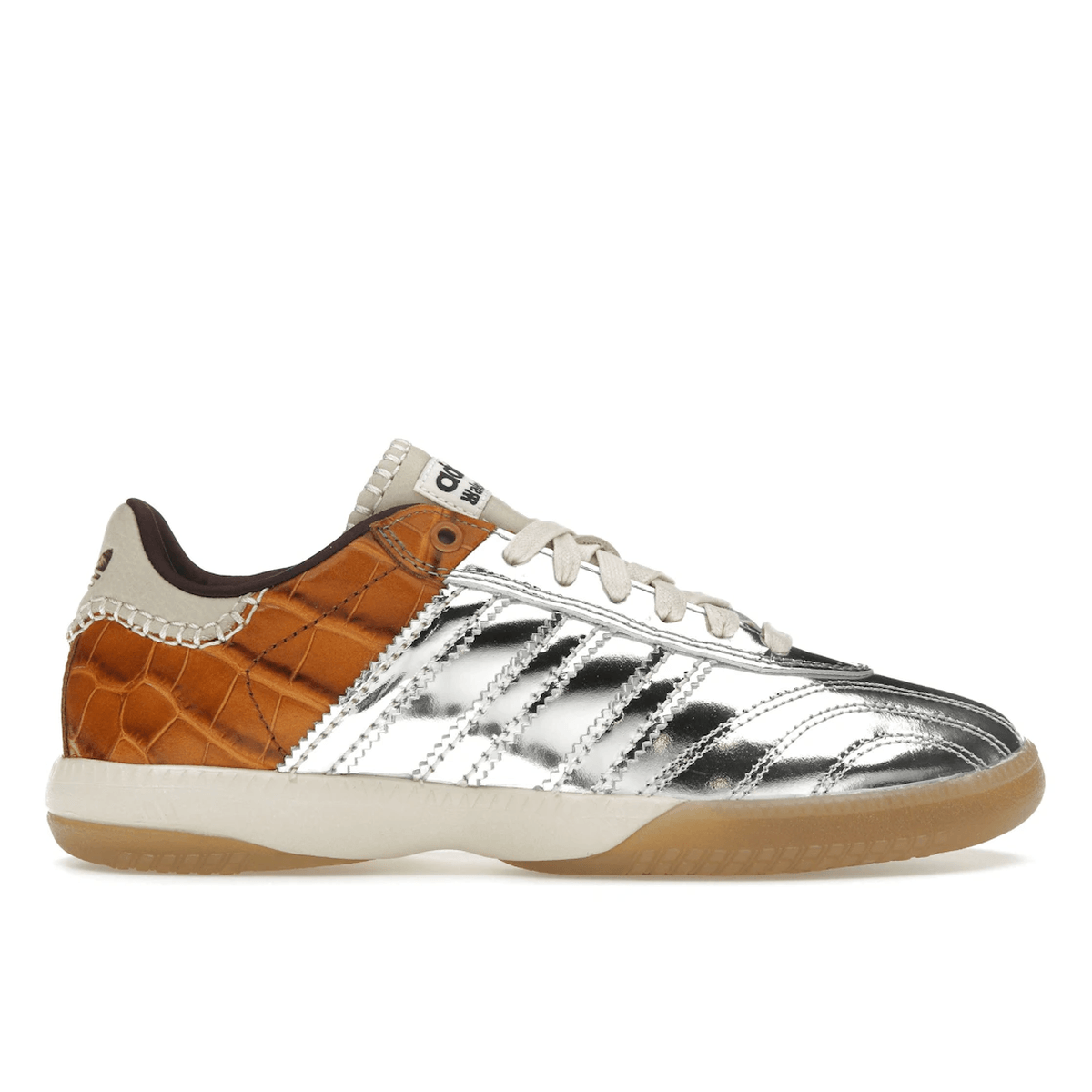 Adidas Samba Millennium Wales Bonner Silver Metallic Yellow Croc — 36