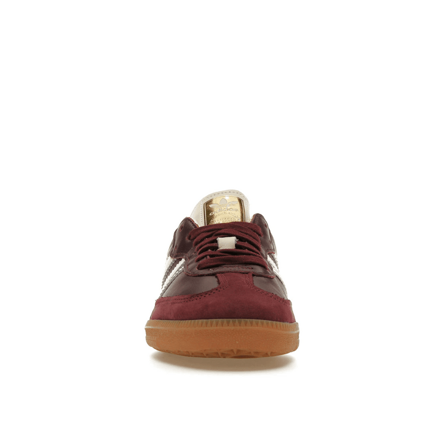 Adidas Samba OG Maroon Gold Metallic — 36