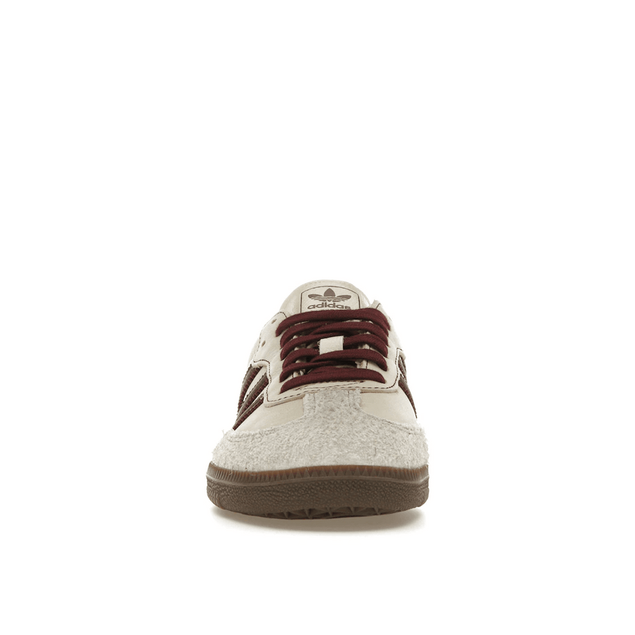 Adidas Samba OG Wonder White Maroon — 36