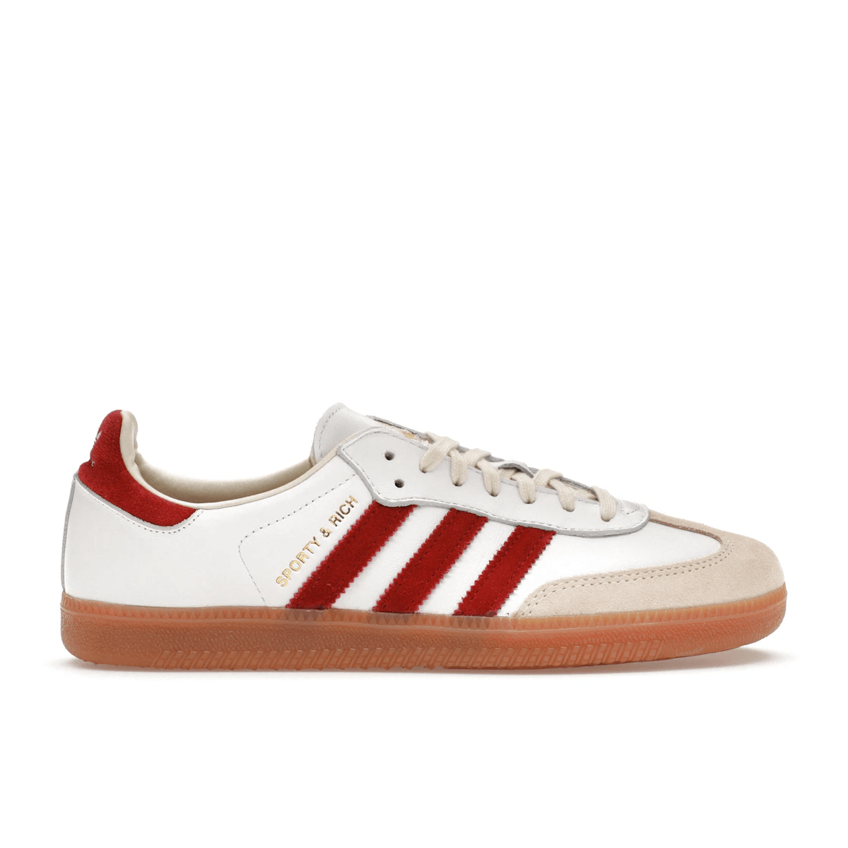 Adidas Samba Sporty &amp; Rich White Collegiate Burgundy — 36