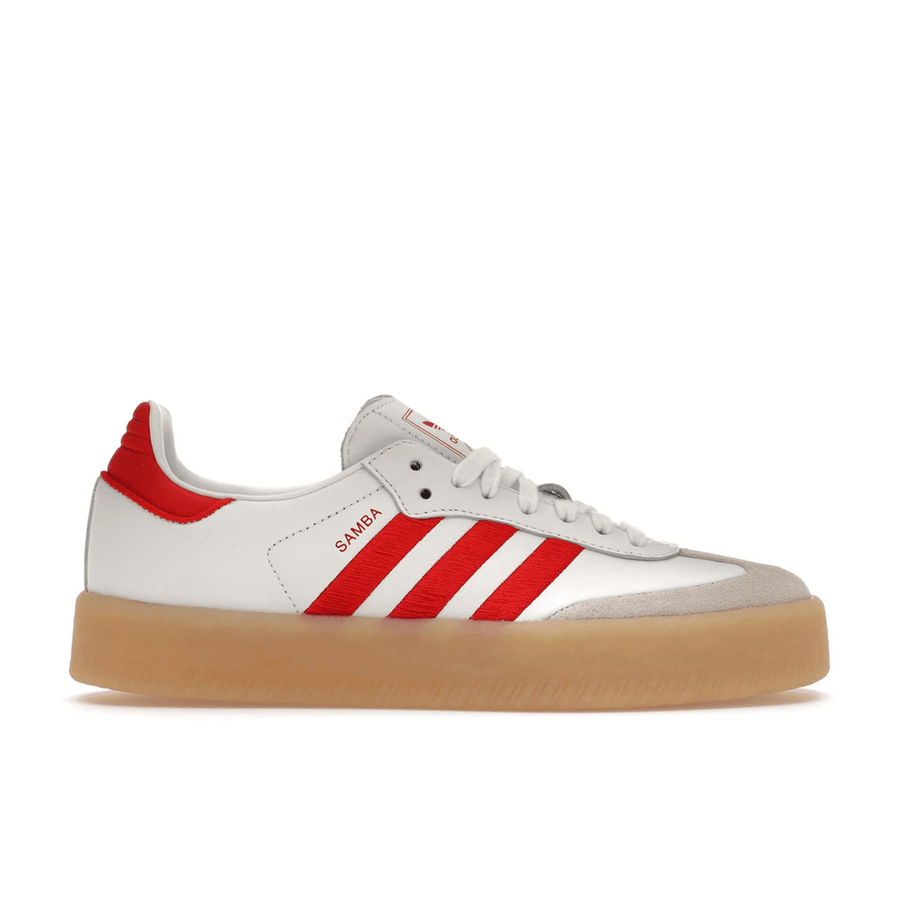 Adidas Sambae White Better Scarlet Gum — 36