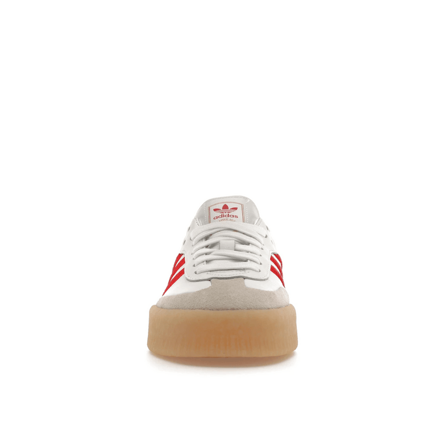 Adidas Sambae White Better Scarlet Gum — 36