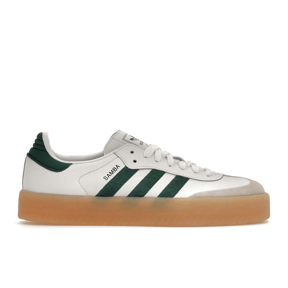 Adidas Sambae White Collegiate Green Gum — 36
