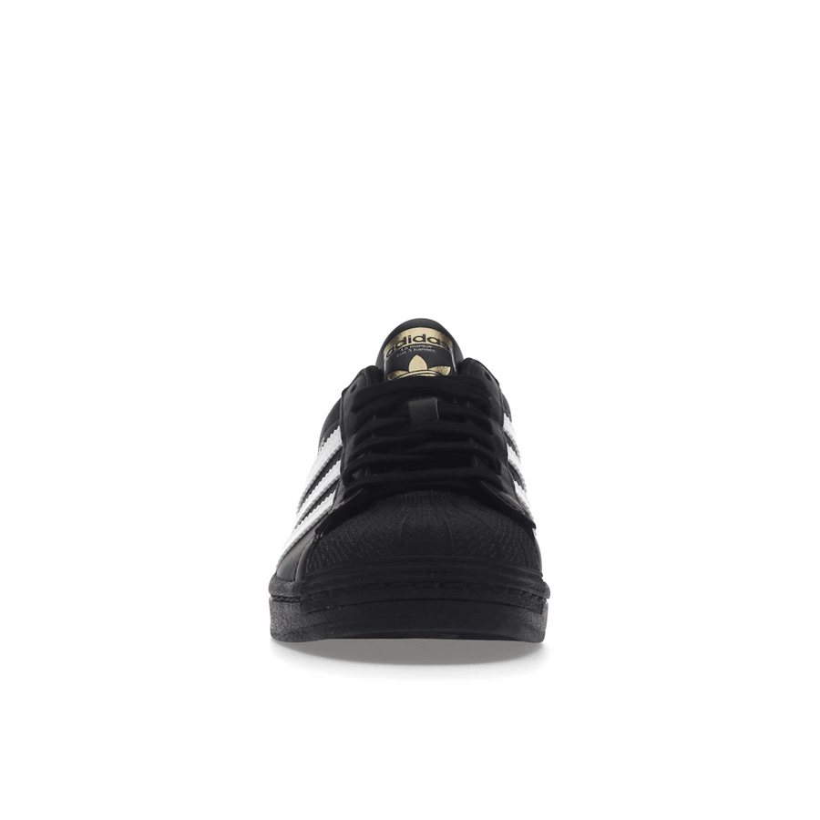 Adidas Superstar Core Black Cloud White Gold — 36